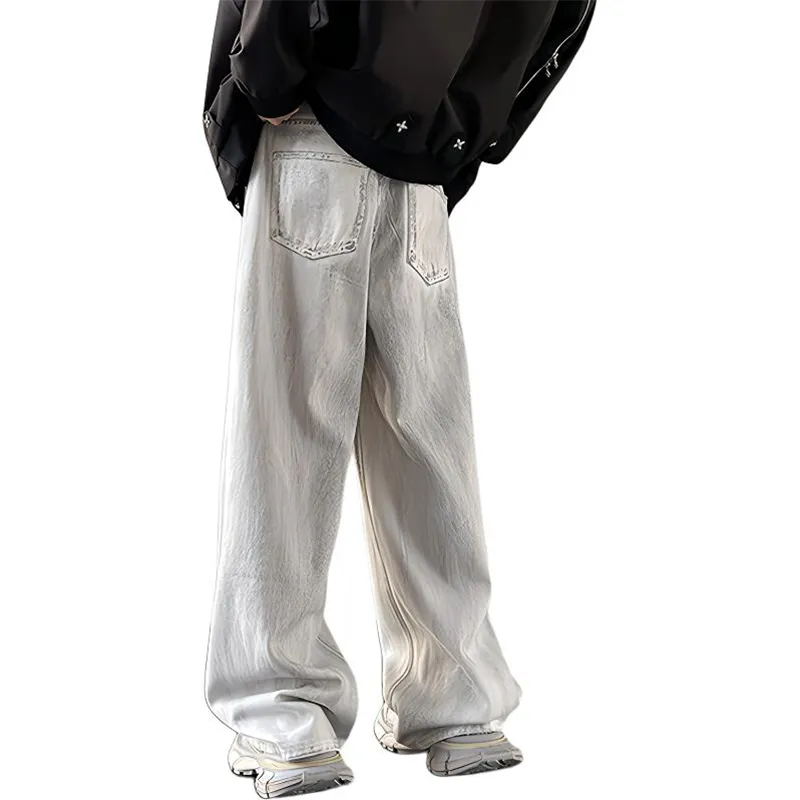 HKRXEC Jeans Men White-2