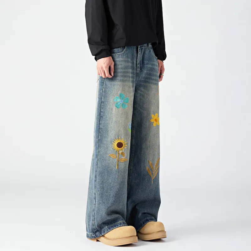 HKRXEC Jeans Men Blue-3