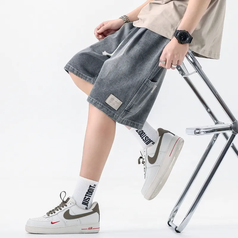 HKRXEC Denim Shorts Unisex-12