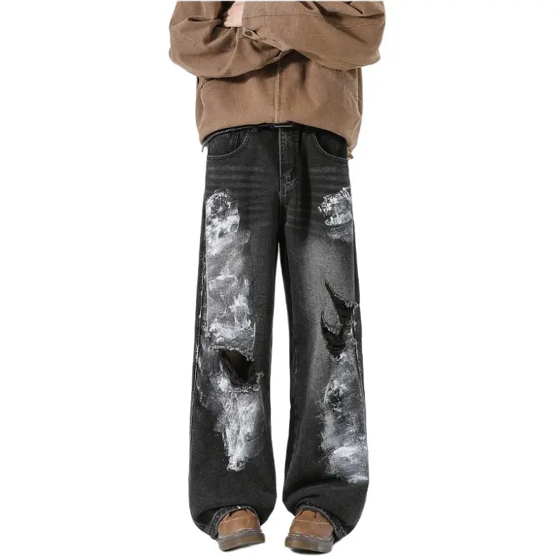 HKRXEC Jeans Men Galaxy Gray-2