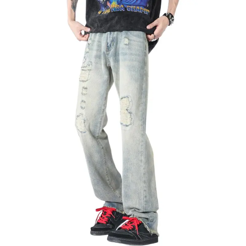 HKRXEC Jeans Men Blue-4