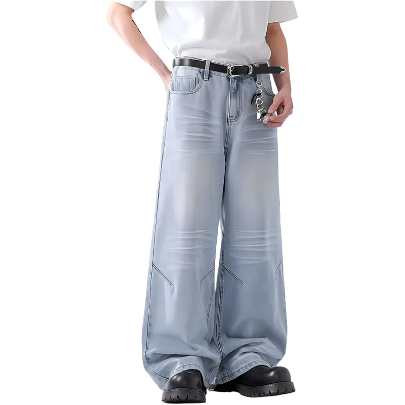 HKRXEC Jeans Men Blue-4