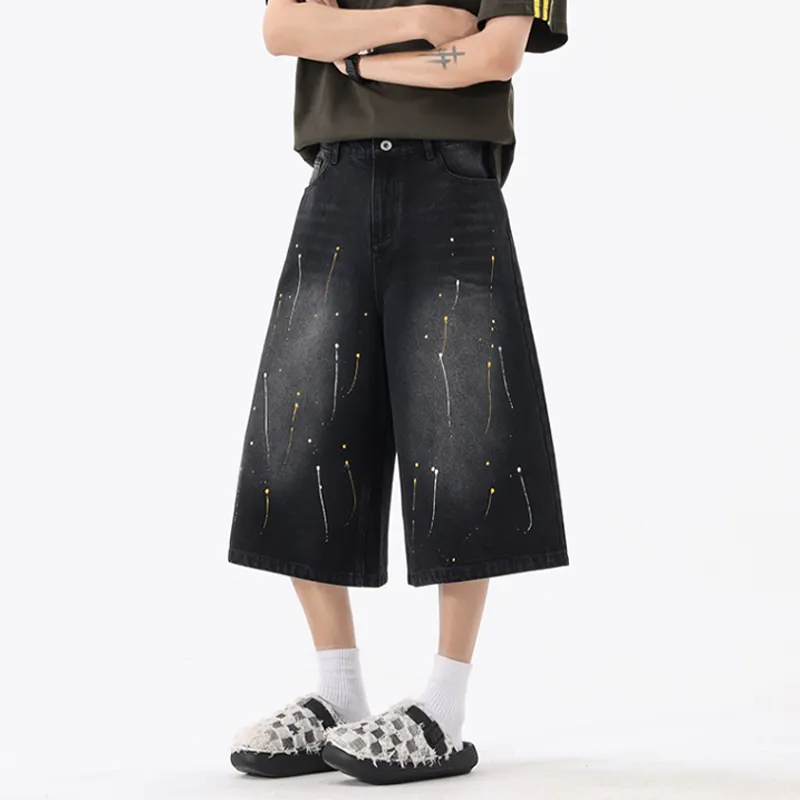 HKRXEC Denim Shorts Men-7