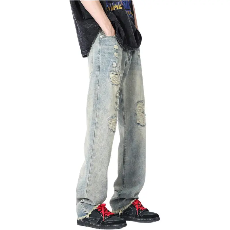 HKRXEC Jeans Men Blue-2