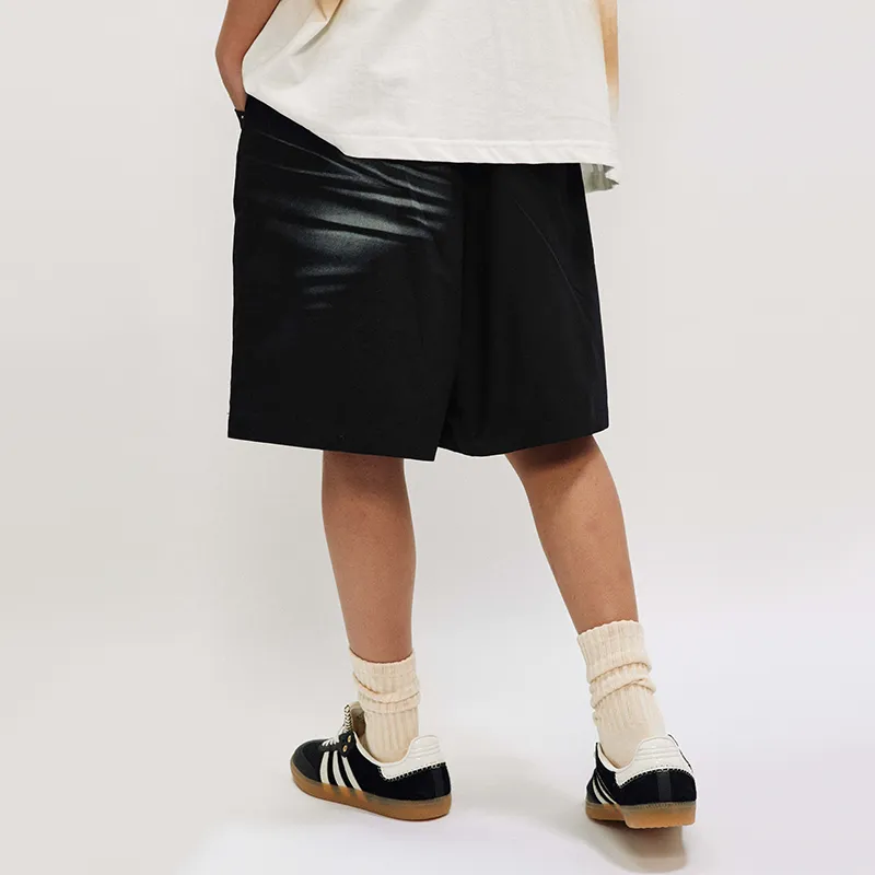 HKRXEC Casual Shorts Unisex Black-6