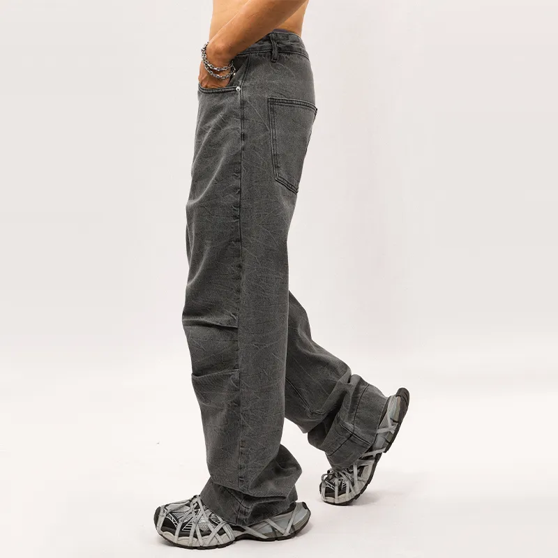 HKRXEC Jeans Unisex Black-6