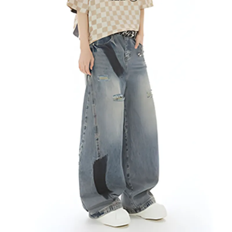 HKRXEC Jeans Men Blue-4