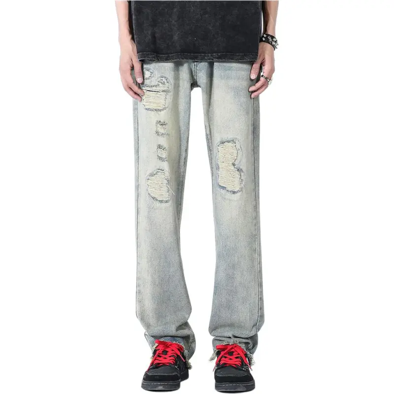 HKRXEC Jeans Men Blue-1