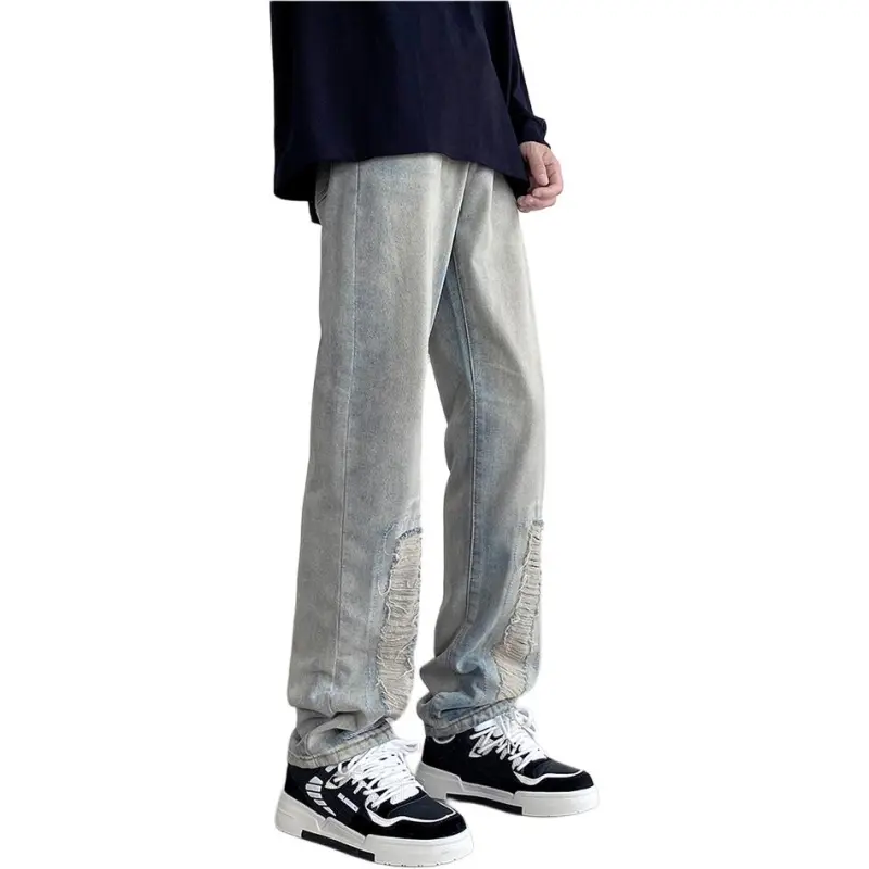 HKRXEC Jeans Men Blue-3