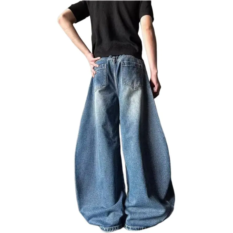 HKRXEC Jeans Men Light Blue-2