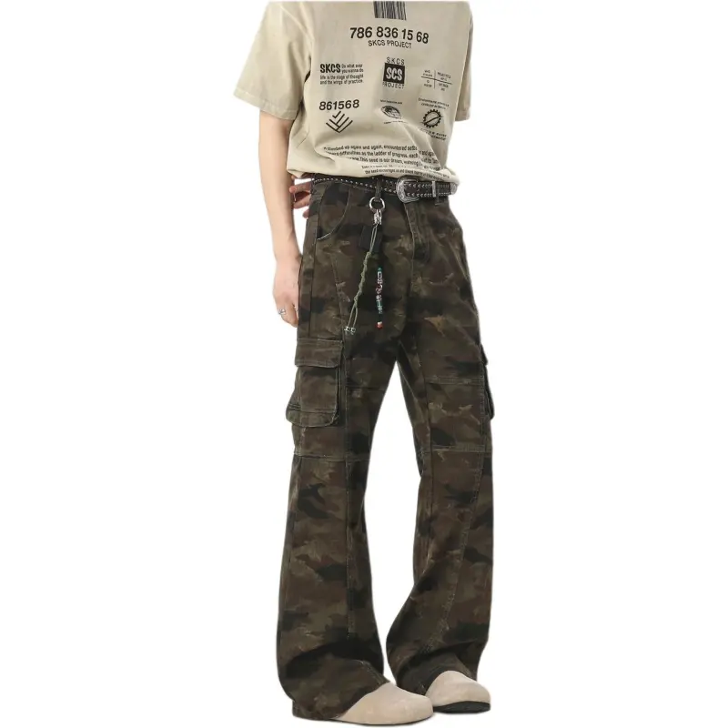 HKRXEC Cargo Pants Men Image Color-3