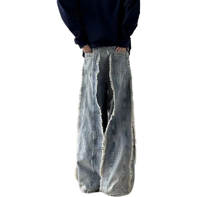 HKRXEC Jeans Men Light Blue-2