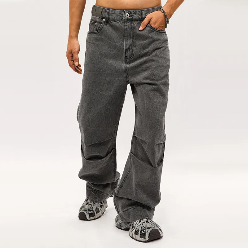 HKRXEC Jeans Unisex Black-2
