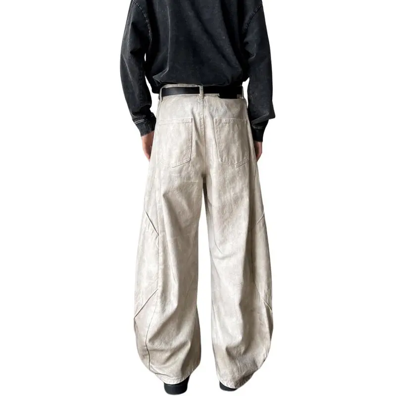 HKRXEC Jeans Men Dirty White-2