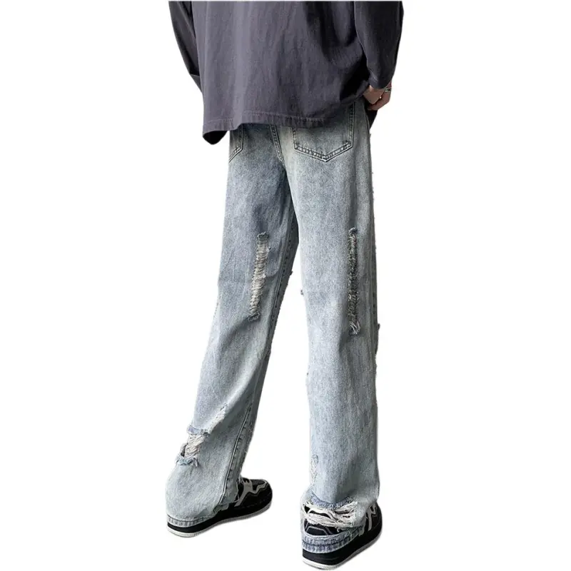 HKRXEC Jeans Men Blue-4