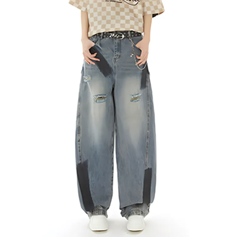 HKRXEC Jeans Men Blue-2