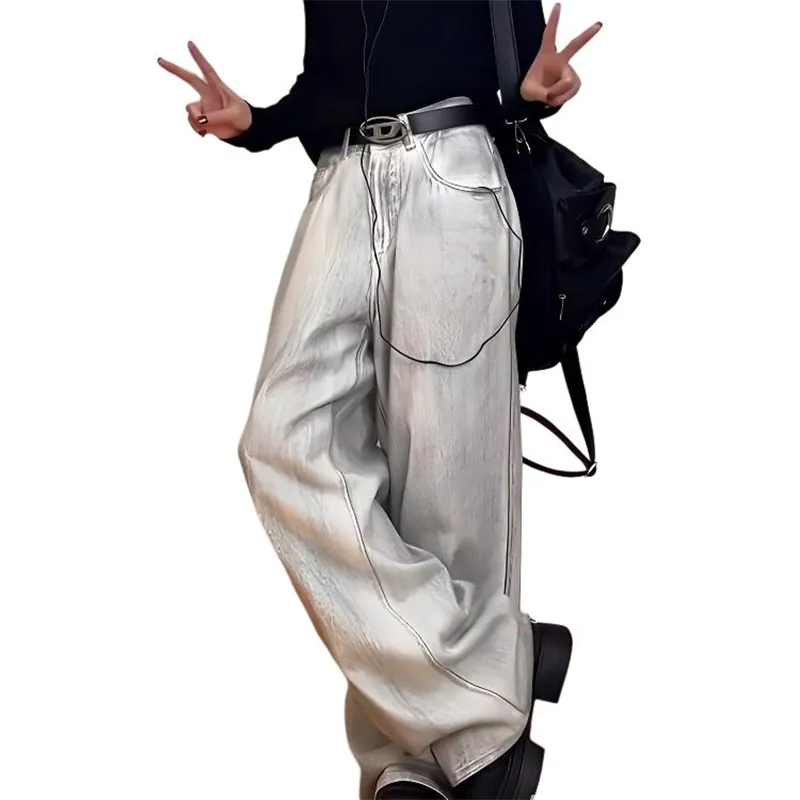 HKRXEC Jeans Men White-5