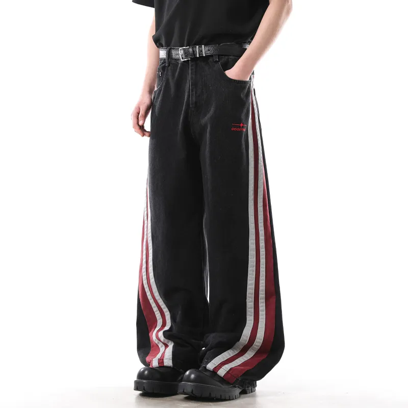 HKRXEC Jeans Men Black-4