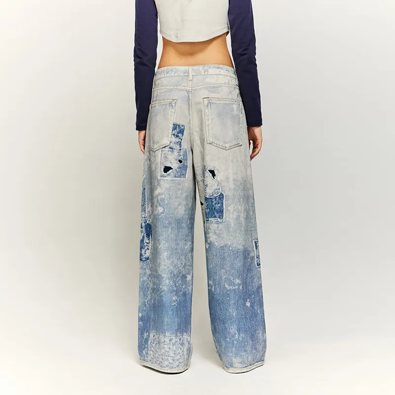 HKRXEC Jeans Unisex Image Color-4