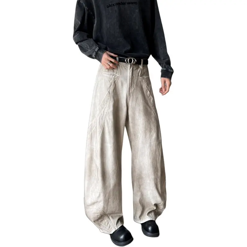 HKRXEC Jeans Men Dirty White-3
