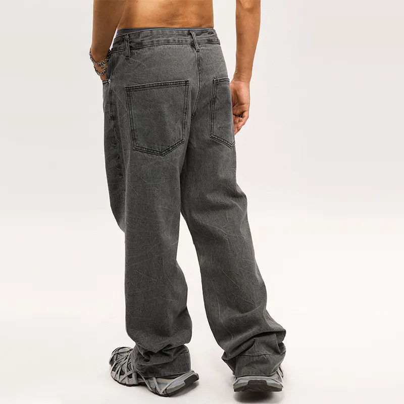 HKRXEC Jeans Unisex Black-5