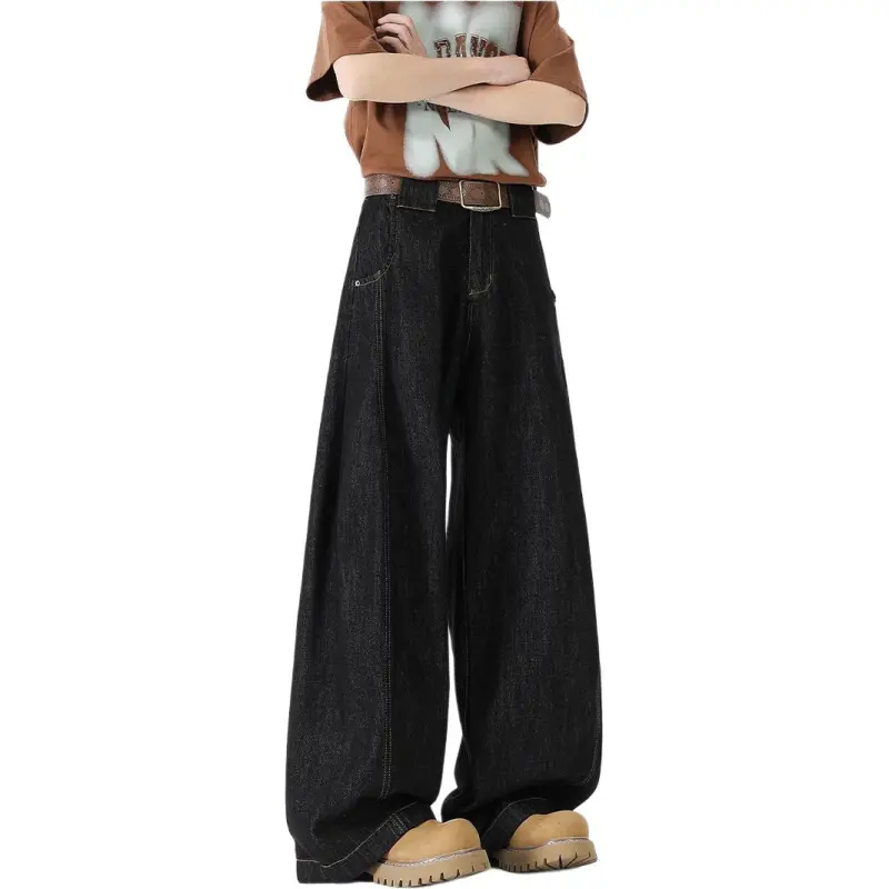 HKRXEC Jeans Men Black-1