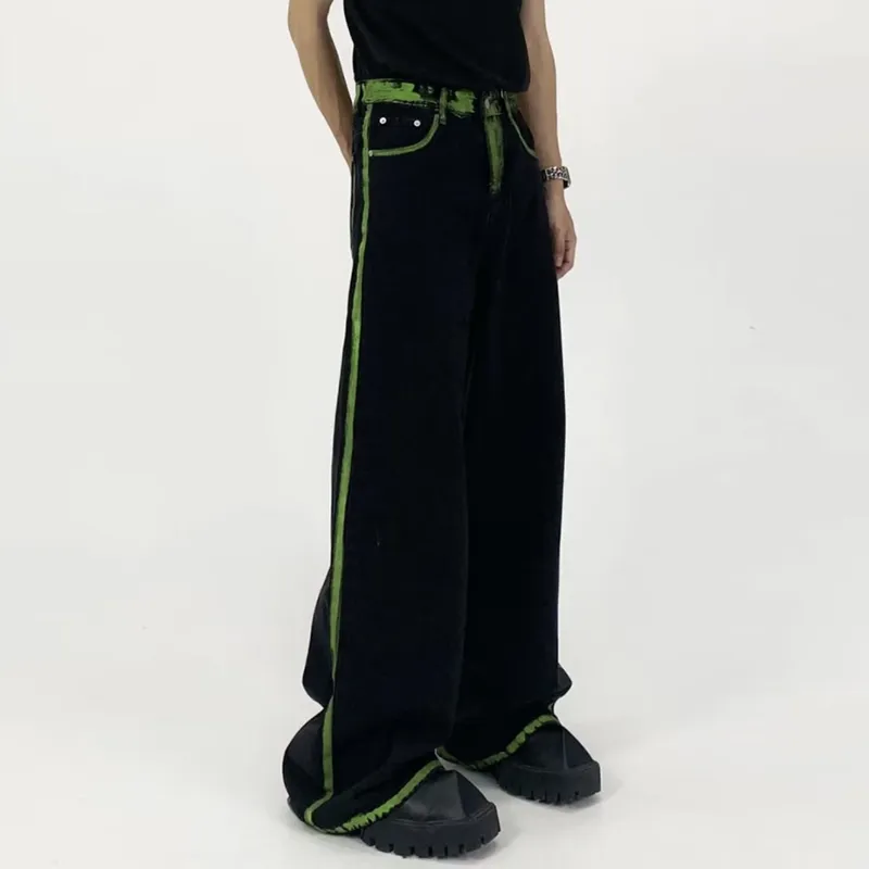 HKRXEC Jeans Men Green-3