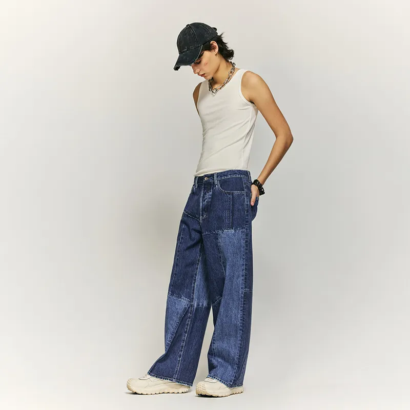HKRXEC Jeans Unisex Image Color-4