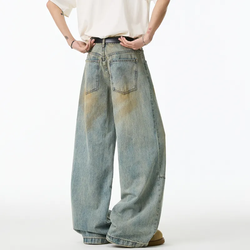 HKRXEC Jeans Men Blue-3