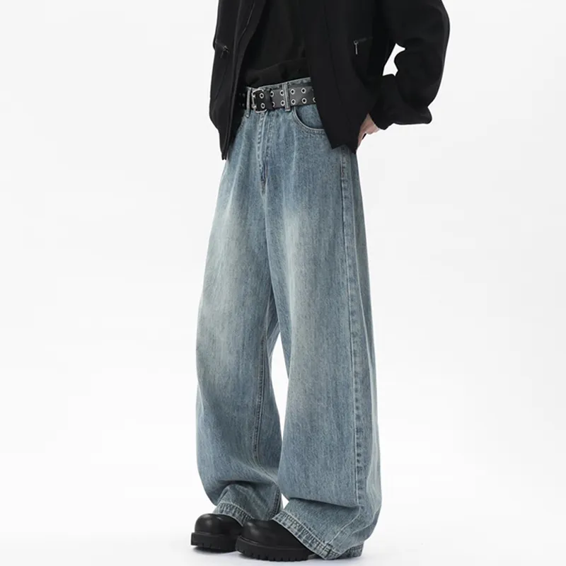 HKRXEC Jeans Men Blue-3