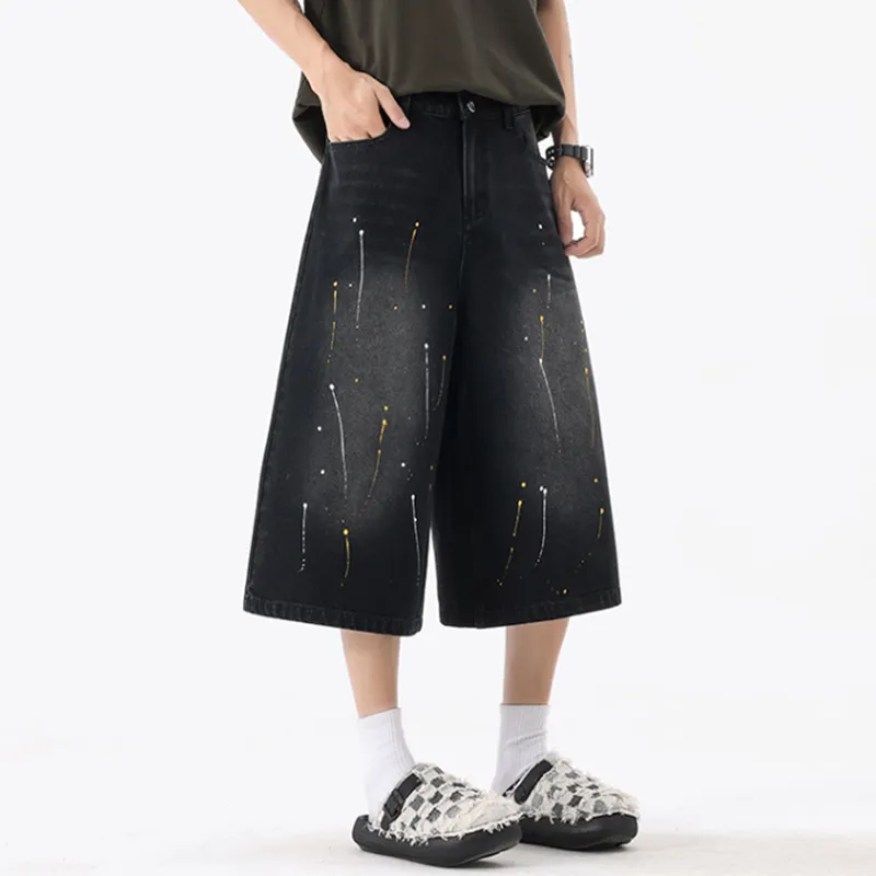 HKRXEC Denim Shorts Men-11