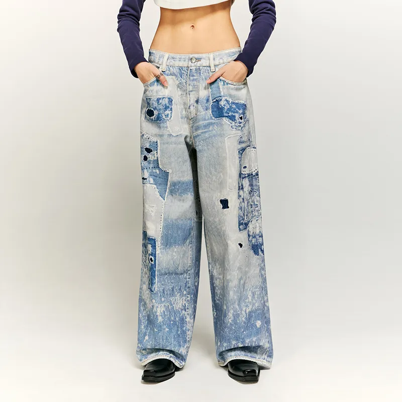 HKRXEC Jeans Unisex Image Color-2