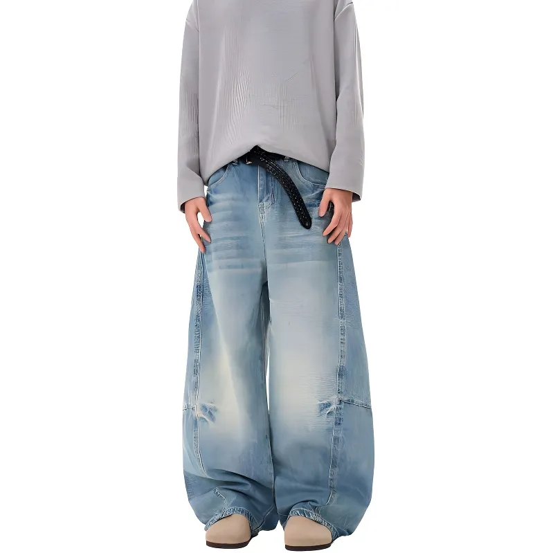 HKRXEC Jeans Men Blue-5