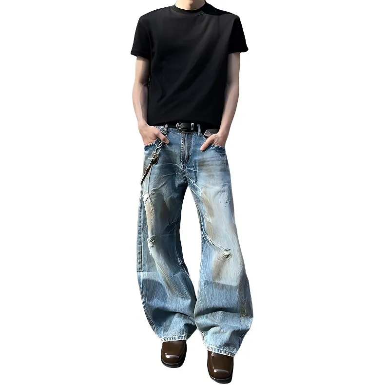 HKRXEC Jeans Men Blue-3
