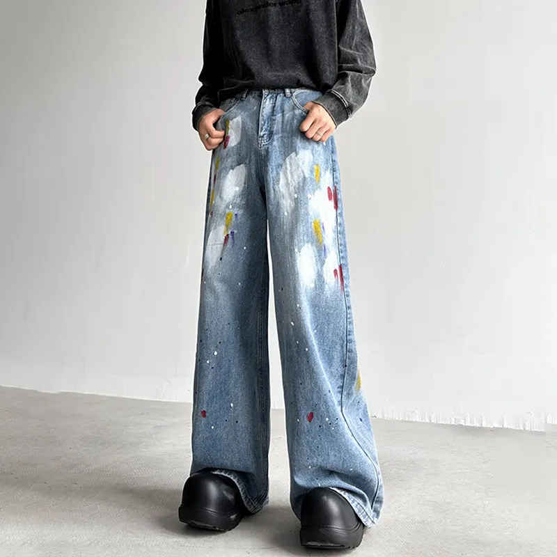 HKRXEC Jeans Men Blue-5
