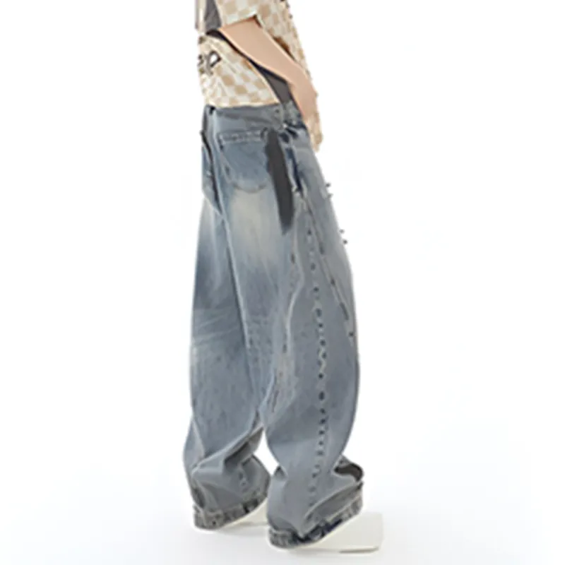 HKRXEC Jeans Men Blue-3