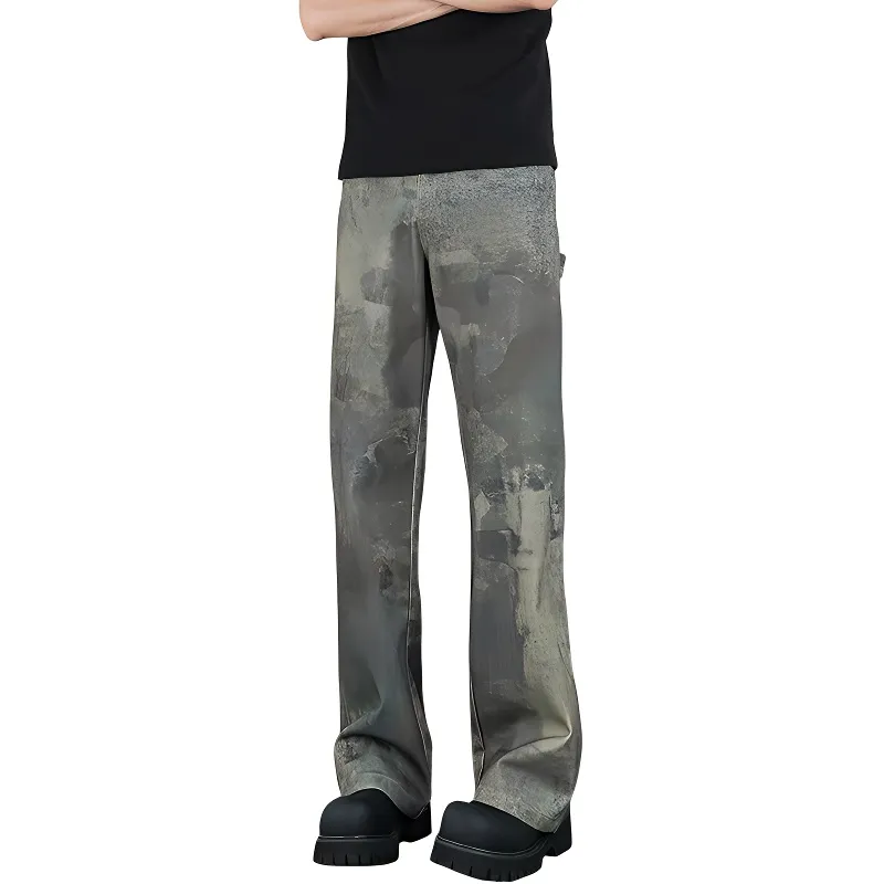 HKRXEC Jeans Men Green-3