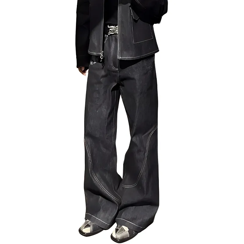 HKRXEC Jeans Men Black-6