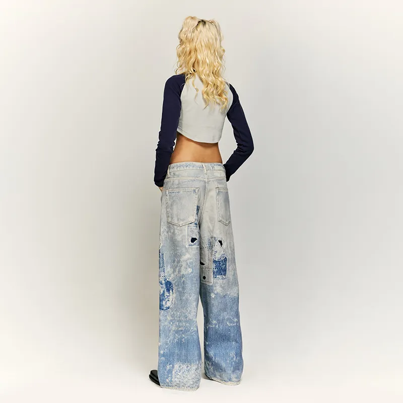 HKRXEC Jeans Unisex Image Color-7