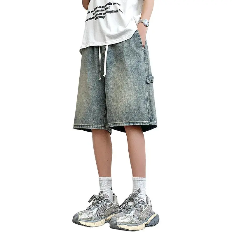 HKRXEC Denim Shorts Men-11