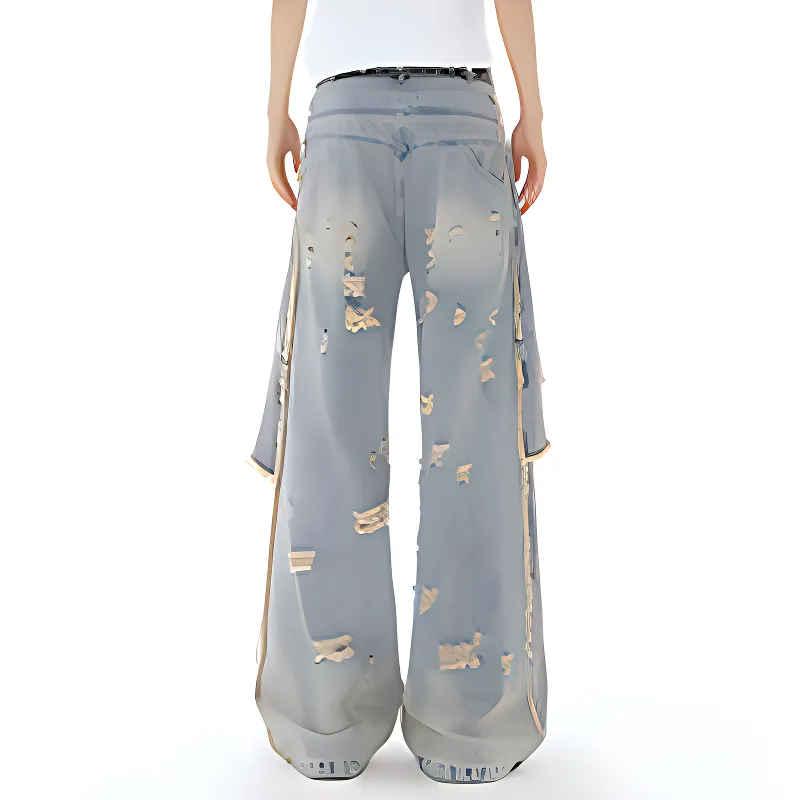 HKRXEC Jeans Men Blue-6