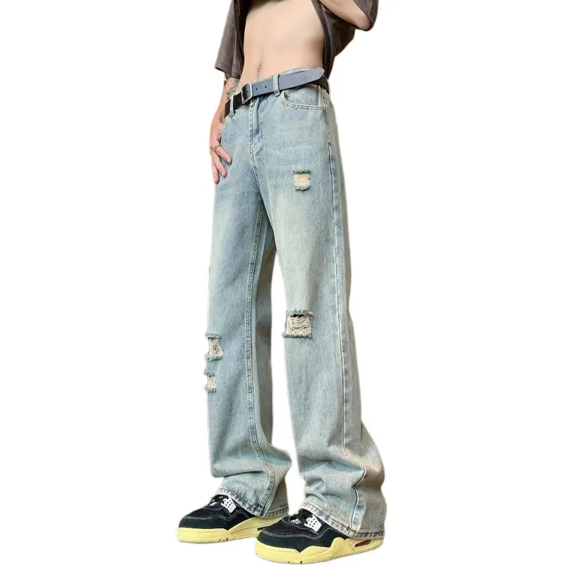 HKRXEC Jeans Men Blue-4