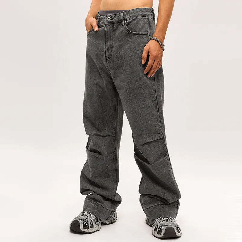 HKRXEC Jeans Unisex Black-4