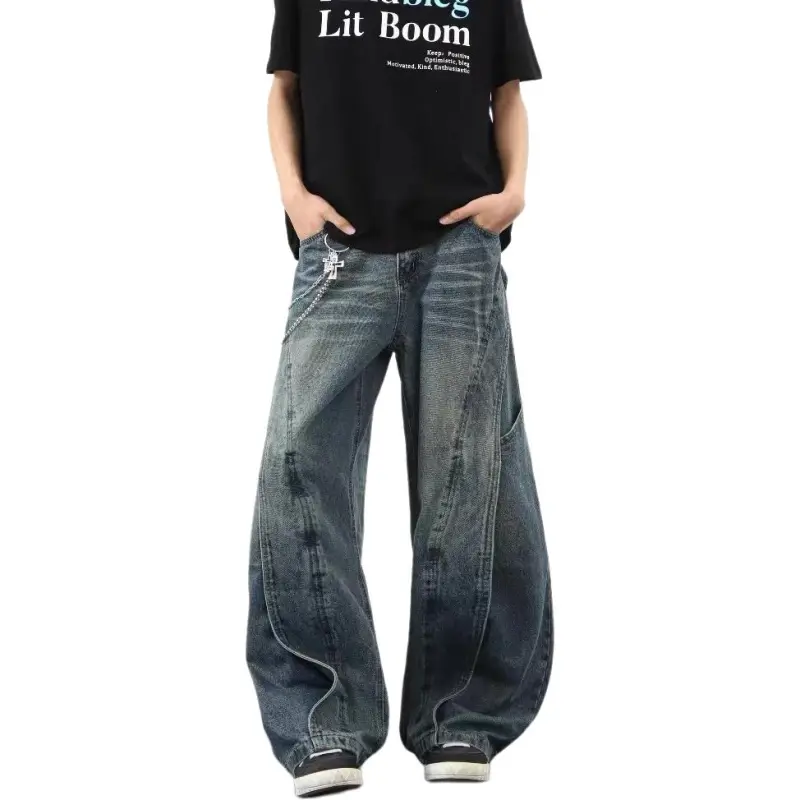 HKRXEC Jeans Men Blue-1