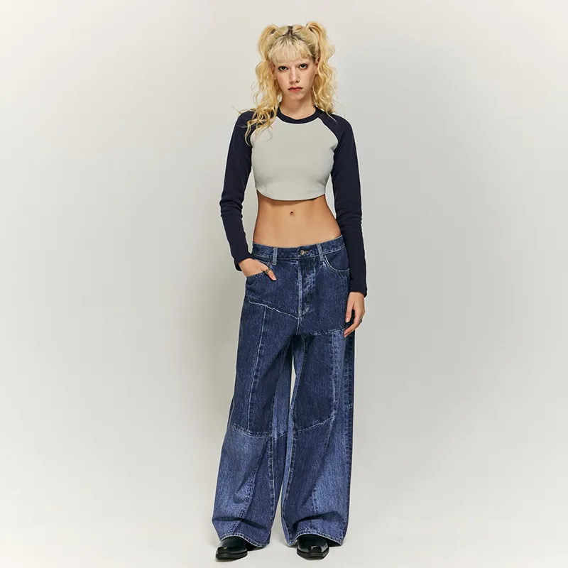 HKRXEC Jeans Unisex Image Color-3
