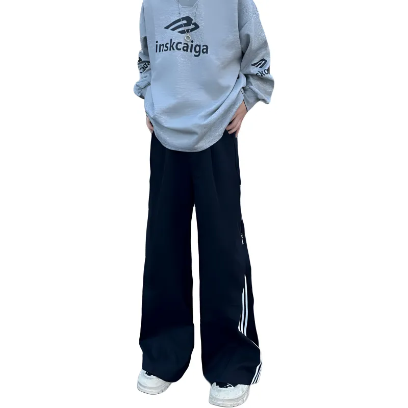 HKRXEC Casual Pants Men Black-1
