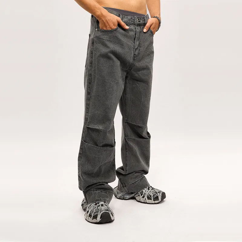 HKRXEC Jeans Unisex Black-7