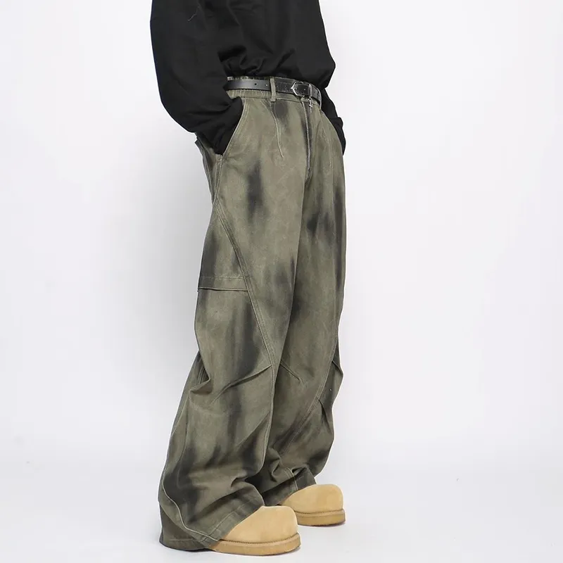 HKRXEC Jeans Men Green-3