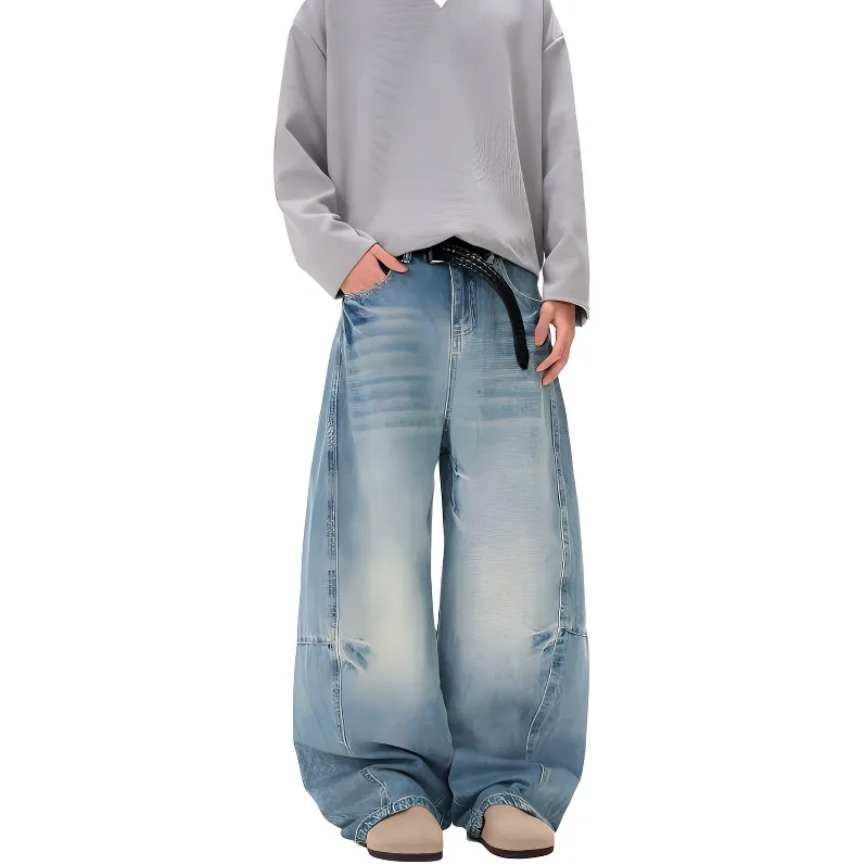 HKRXEC Jeans Men Blue-1