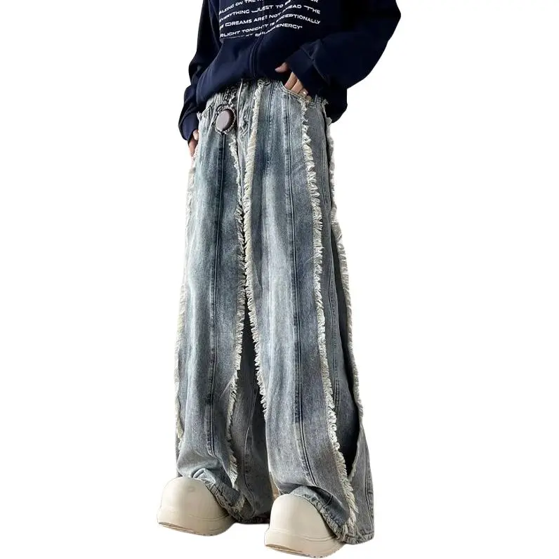 HKRXEC Jeans Men Light Blue-5